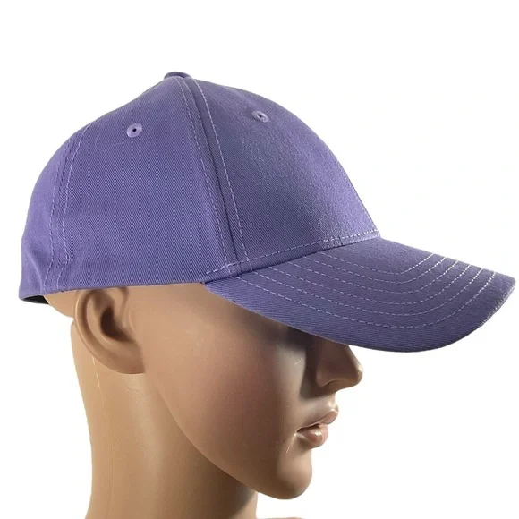 Ponyback Purple Stretch Fit Baseball Cap XS / Small Ponytail Hat - Picture 4 of 12